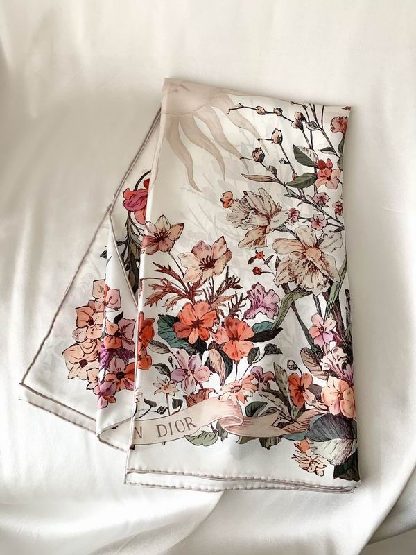 Dior silk scarf 90X90cm E07 (2)
